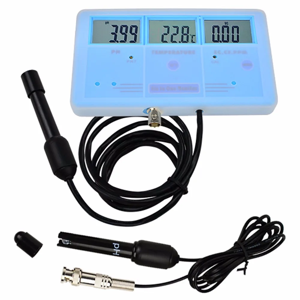 EC CF TDS PH C/F Многофункциональный 6 в 1 рН метр измеритель качества воды с