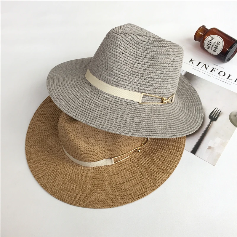 Шляпа женская Соломенная из сплава и ленты летняя|girls sun hat|fashion hatssun hat |