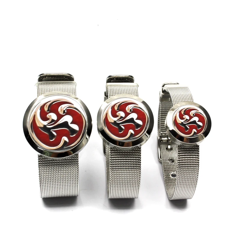 Круглый серебристый 30 мм сетка браслет ароматерапия диффузор Нержавеющая сталь