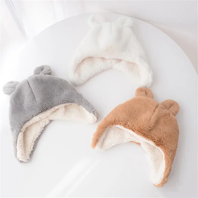 Милая плюшевая шапка с мультяшными ушками теплые наушники реквизит для