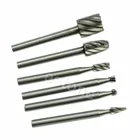 Новинка, 6 шт., фрезерный станок HSS для роторного инструмента Dremel Mini