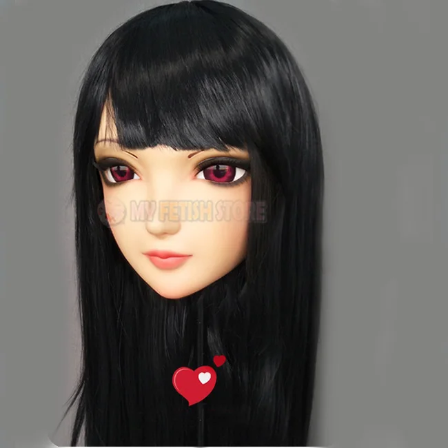(ZI-01) Женская милая полимерная полуголовная маска кигуруми с глазками BJD Косплей