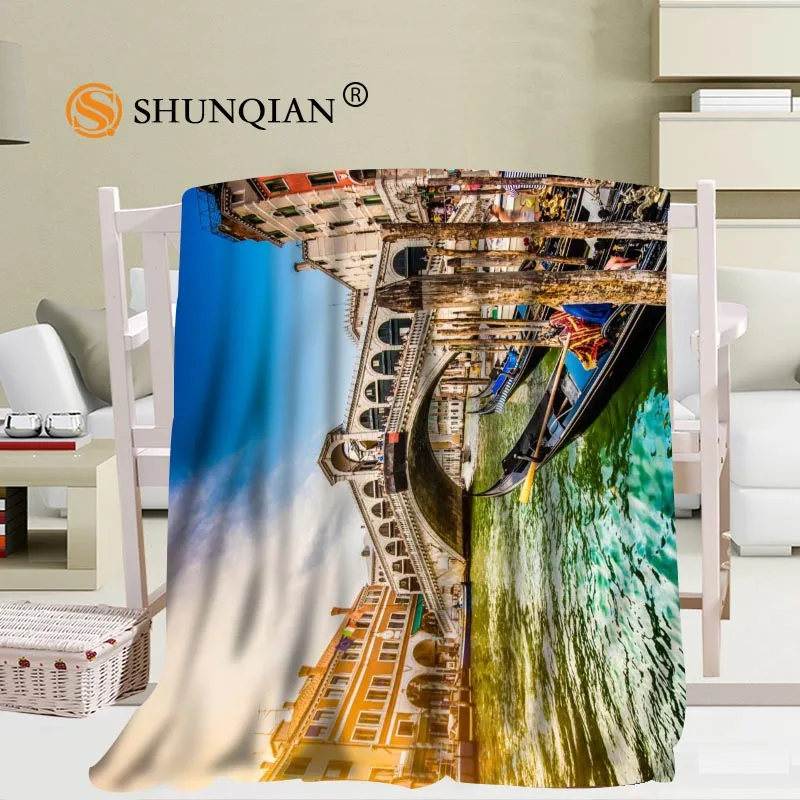 Венеция Одеяло мягкая DIY диван кровать броска Пижама-комбинезон для детей теплый