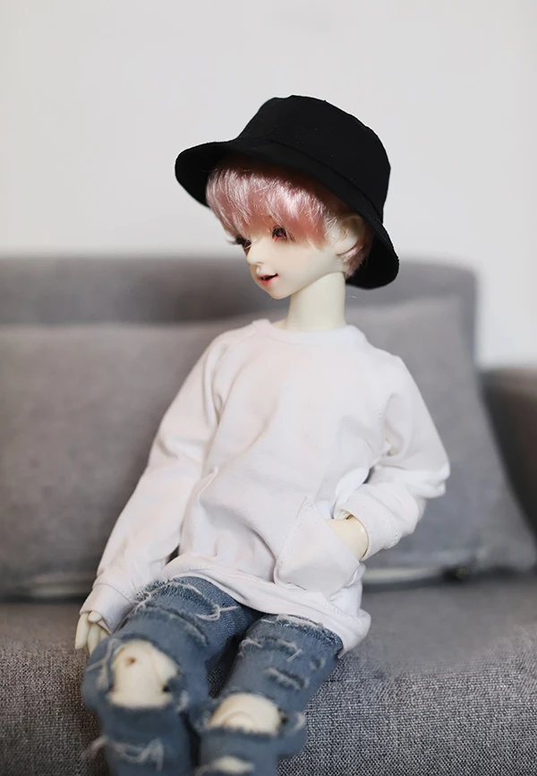 

Рубашка для кукол BJD lol, белая толстовка с капюшоном, свободная рубашка с карманами для 1/3, 1/4, 1/6, BJD, DD, SD, MSD, YOSD, игрушки, аксессуары для кукол