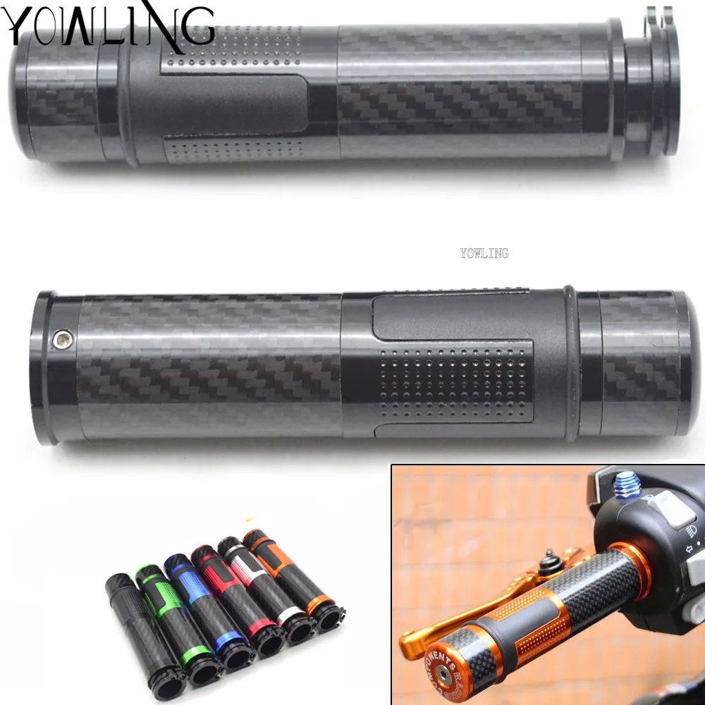 

Motorcycle 22mm 7/8" Carbon Fiber Handle Bar Hand Grips Bar Ends for ducati monster 696 695 796 400 620 797 M400 M600 M900 M620