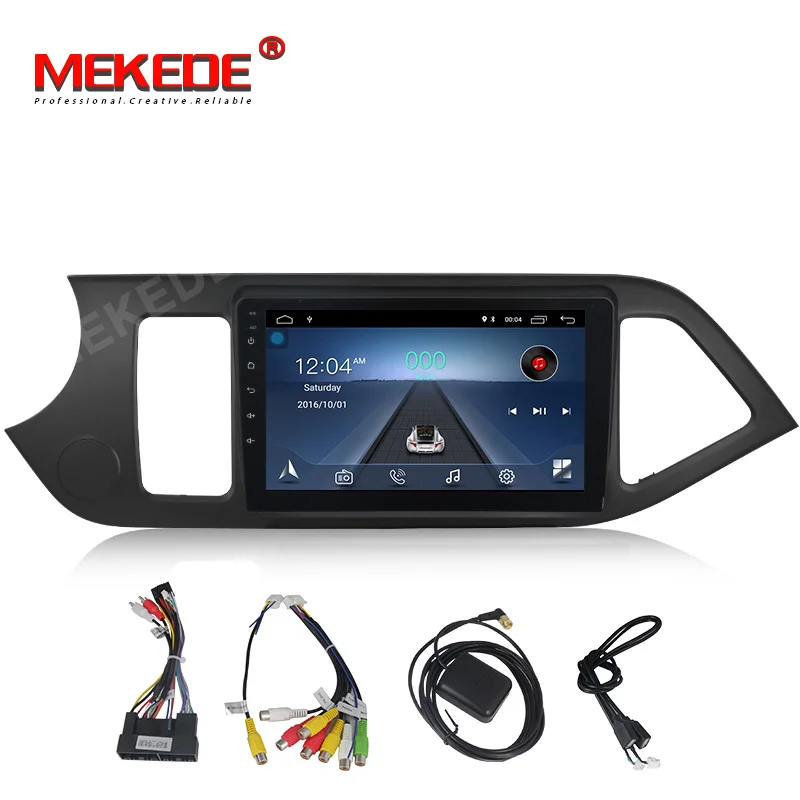 MEKEDE 2Din 4 ядра Android 8 1 9 &quotавтомобильное радио для KIA PICANTO Morning 2011 2012 2013 2014 GPS