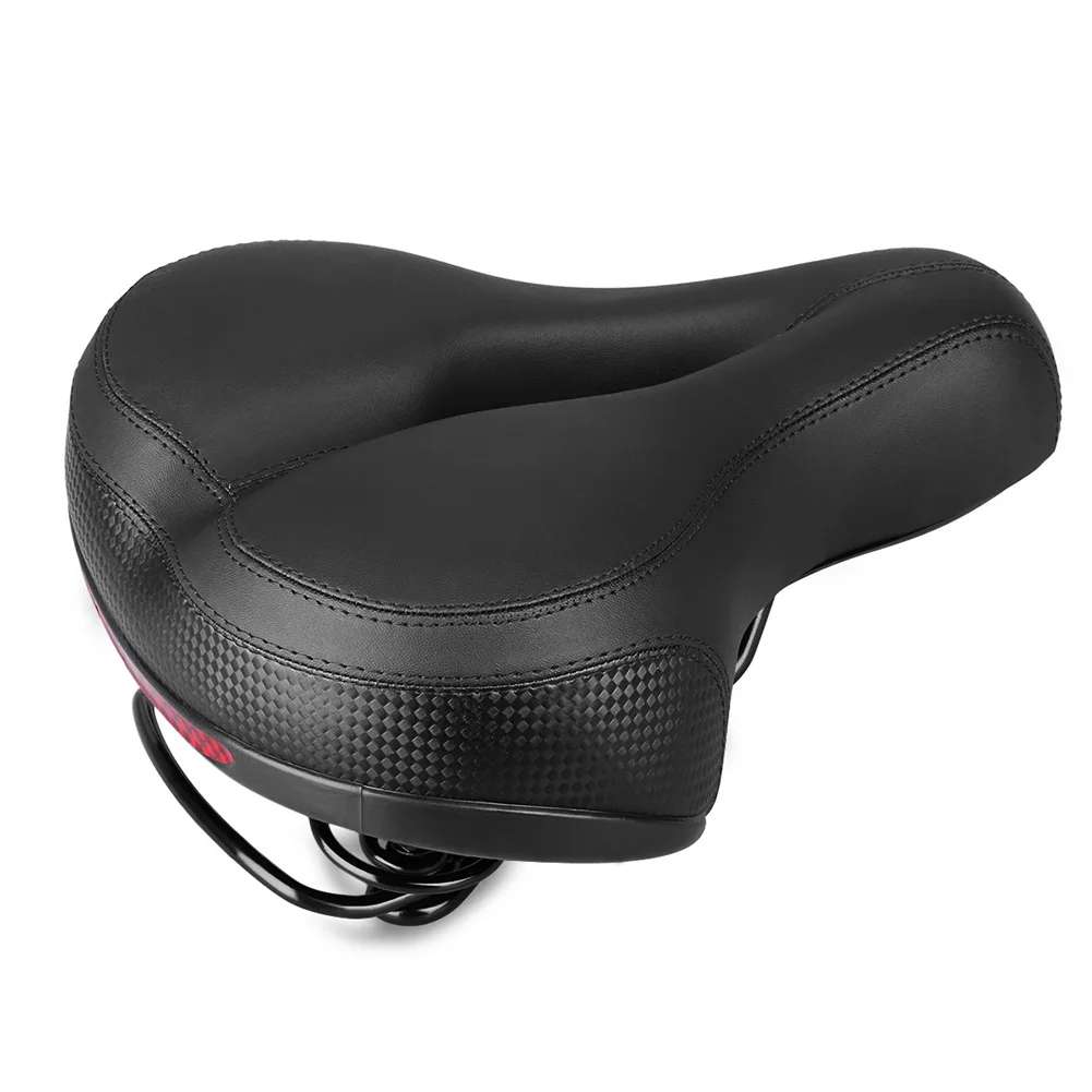 Mountain Bike Saddle Cycling Bicycle Seat Wide Comfortable Replacement Reflective Tape Shock Absorbing Protective High Elastic | Спорт и