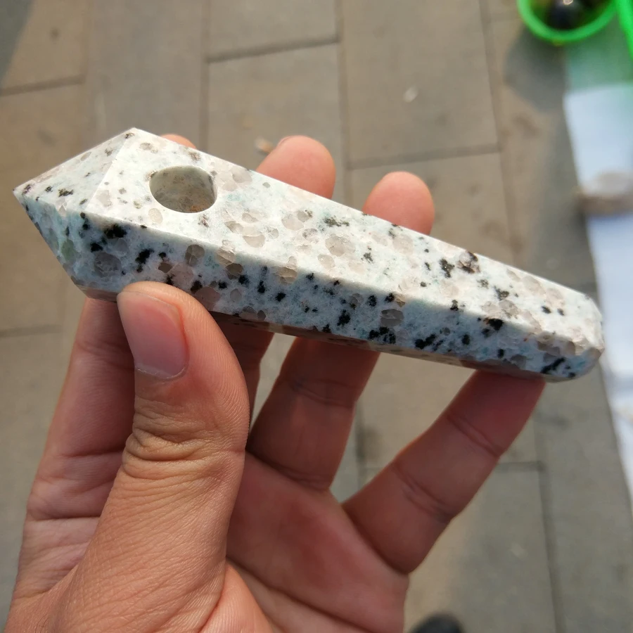 Прямая поставка оптовая продажа натуральный белый кристалл Дымчатая труба +