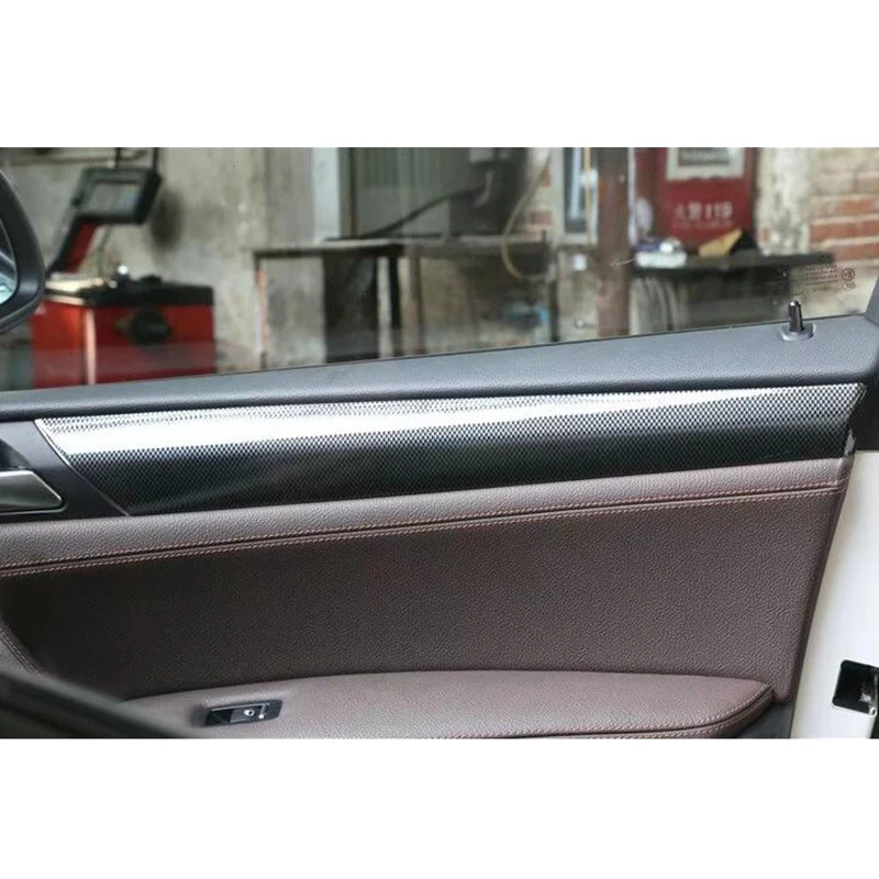4 шт. накладки на внутреннюю дверь из углеродного волокна для BMW X3 F25 2011 2014 и X4 F26 2015