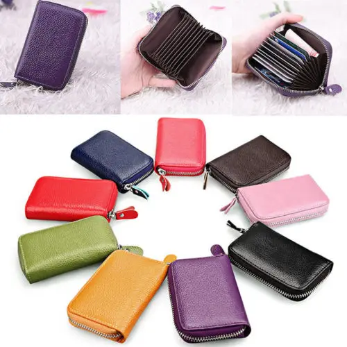 Новый женский кожаный мини тонкий кошелек ID Кредитная карта держатель чехол