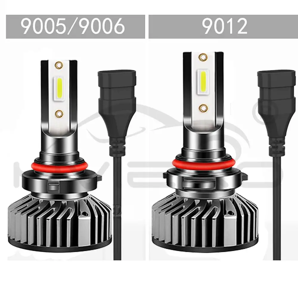 2X F2 COB со светодиодными кристаллами для H4 H7 H1 9005 HB3 9006 HB4 H8 H9 H11 авто светодиодный автомобильный светильник головной светильник 12V 10000LM 6500K лампа противотуманных фар с возможностью креативного светильник лампочка