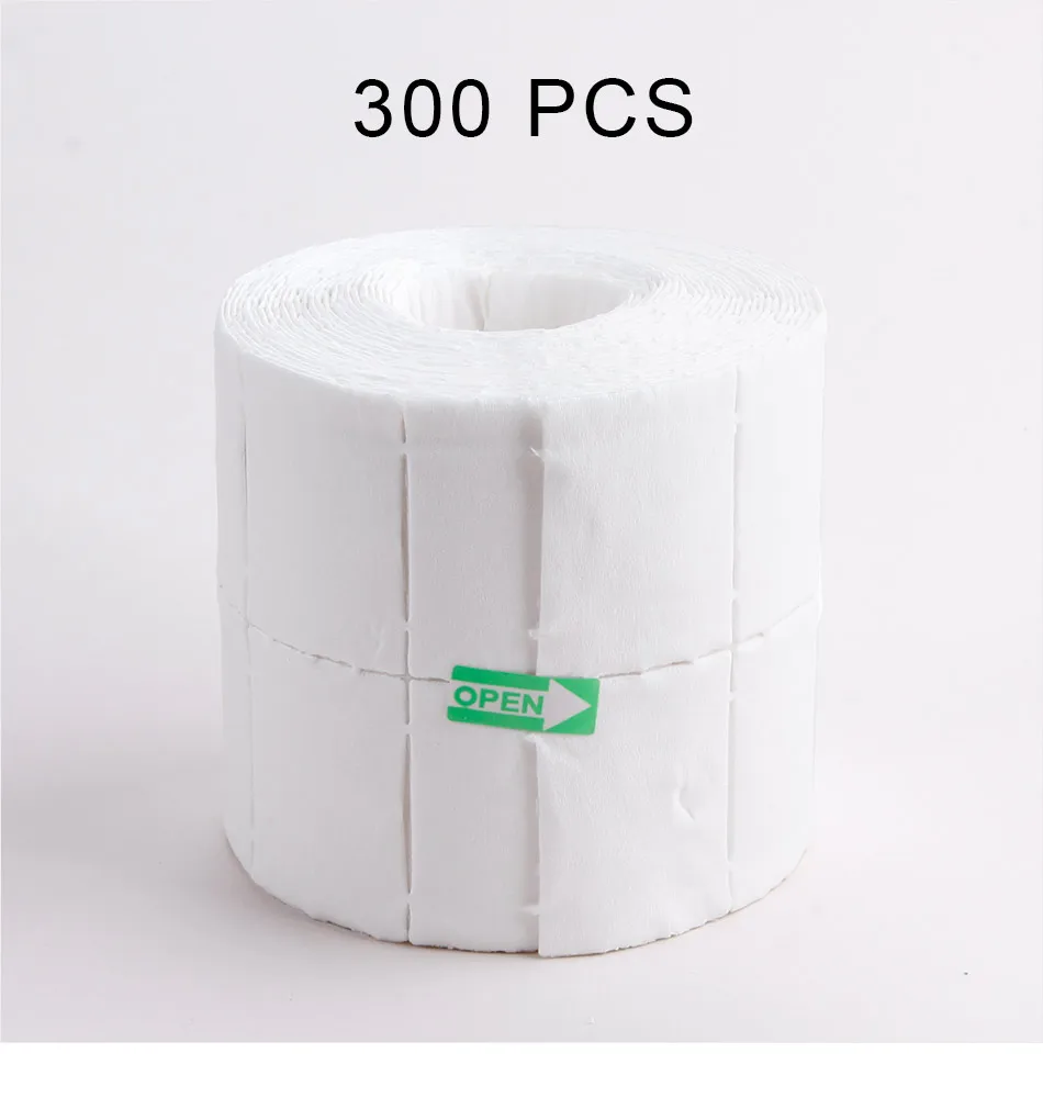 300/500/900Pcs инструмент для снятия гель-лака с ногтей салфетки для маникюра ногтей Очиститель безворсовой ногтей салфетки хлопка Бумага тормозные колодки для ногтей Советы Инструменты