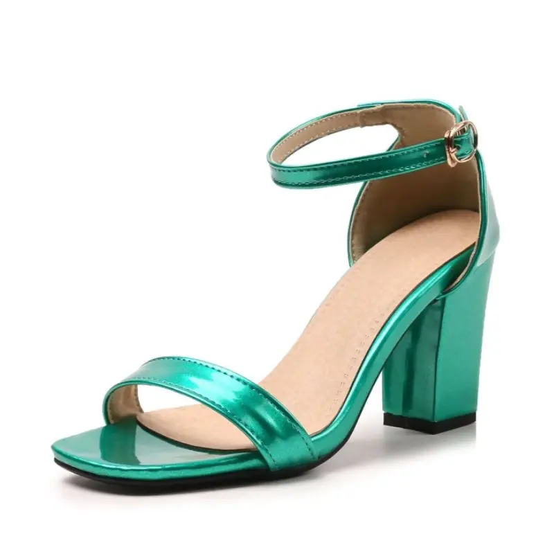 Женские босоножки на высоком квадратном каблуке 8 цветов|Боссоножки и сандалии| |