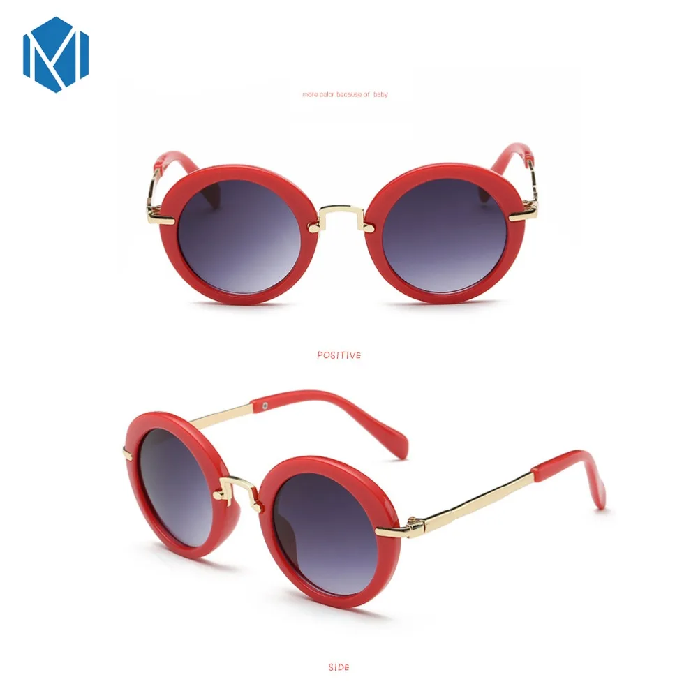 Модные детские солнцезащитные очки MISM с круглой оправой UV400 для девочек