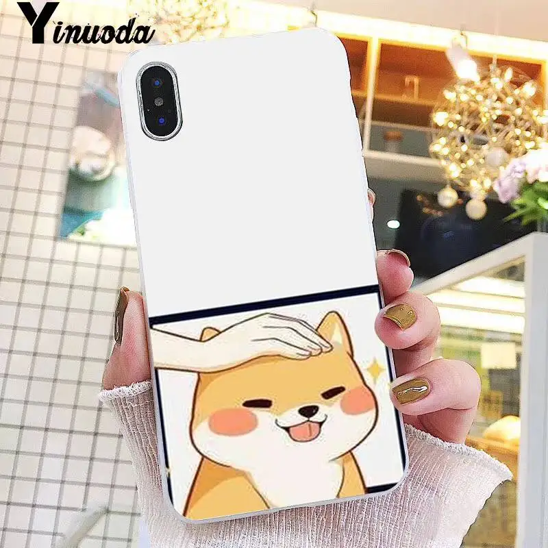 Yinuoda животное Шиба ину DIY Окрашенные красивый мягкий чехол для телефона iPhone 8 7 6 6S