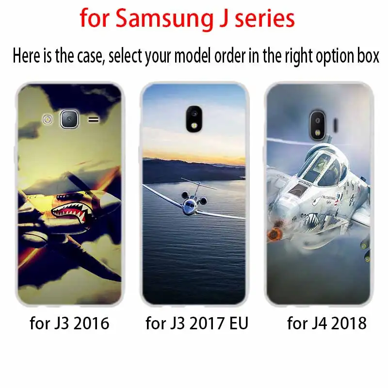 Airplanes design For Phone Case Samsung Galaxy j6 J8 J7 J5 J3 J4 Plus 2018 2017 2016 J610 Prime Soft Silicone Coque | Мобильные