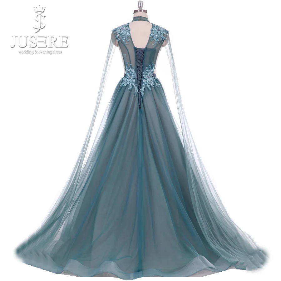 Рисунок 3 - Платье Вечернее Голубое с высоким воротником