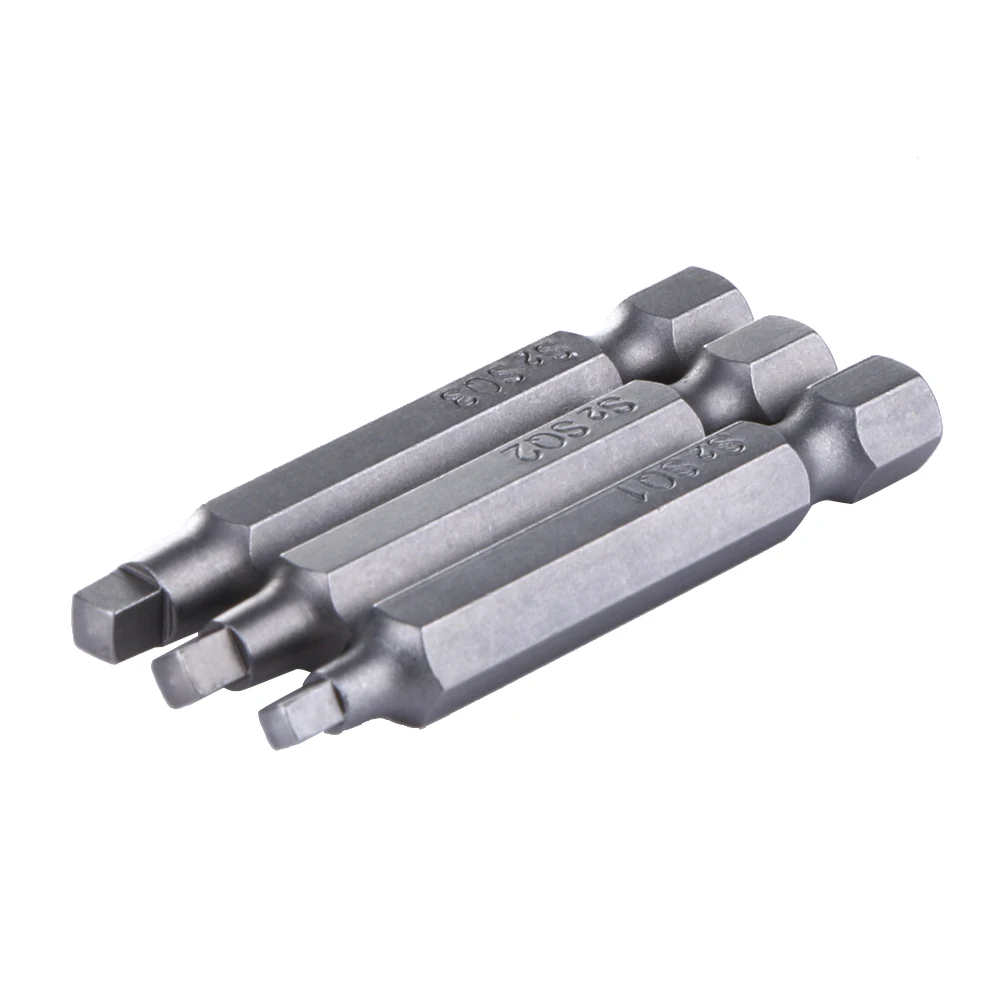 Набор отверток из легированной стали 3 шт. 50 мм 1/4 дюйма S2|head screwdriver bits|screwdriver bitssquare