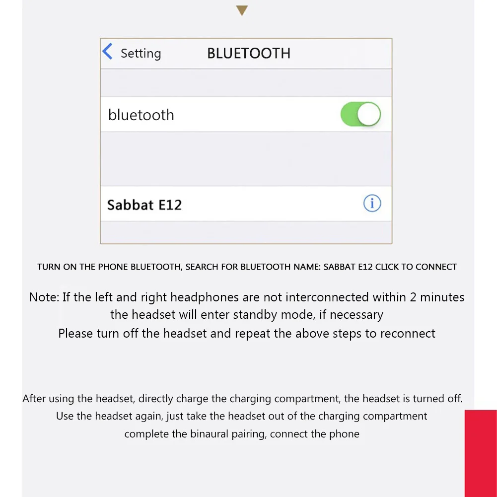 Sabbat E12 Bluetooth 5,0 наушники TWS беспроводные наушники Hifi наушники с микрофонами Handsfree IPX5 водонепроницаемые