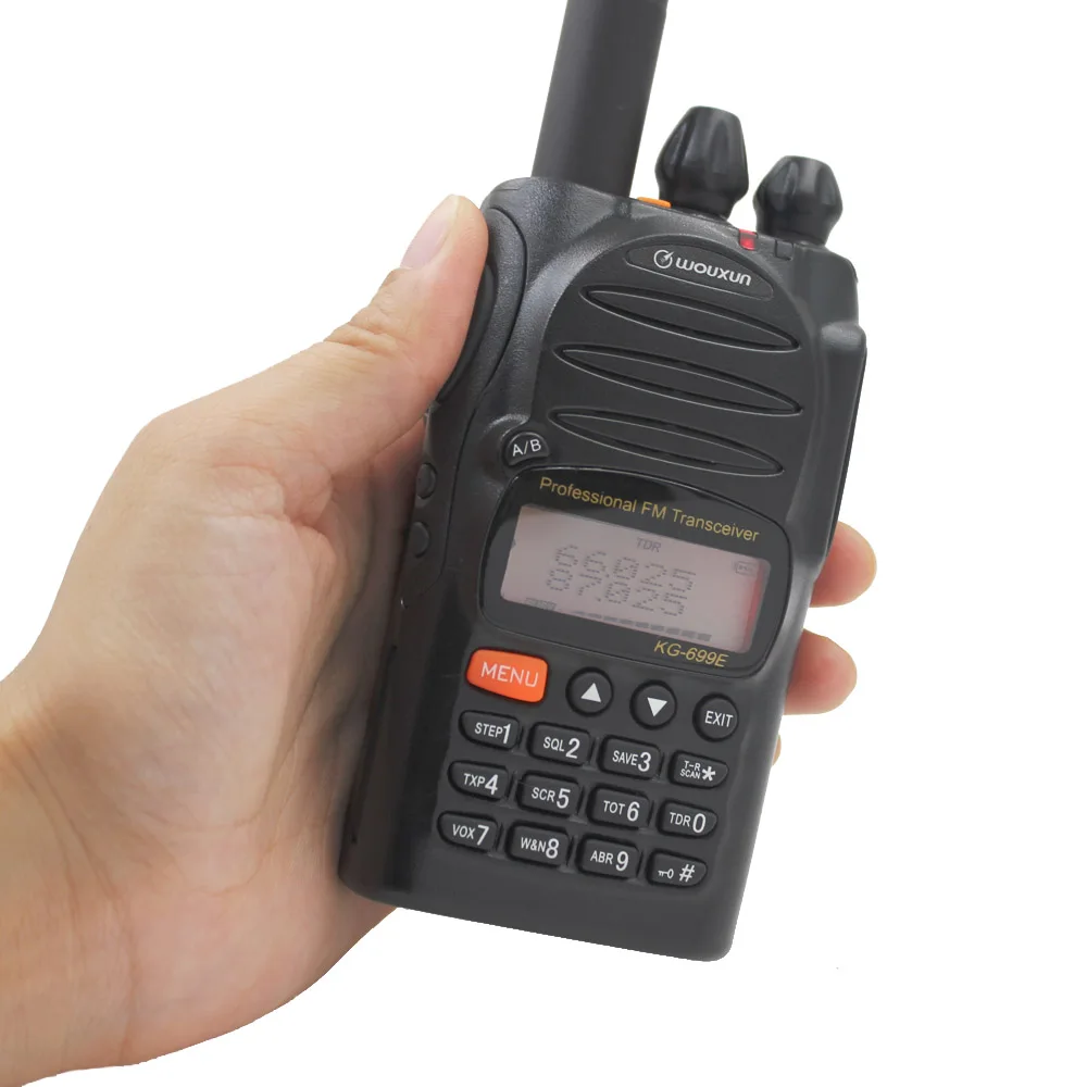 Wouxun KG 699E 66 88 МГц портативная рация с ЖК дисплей IP55 водонепроницаемый 1700 мА/ч kg699e