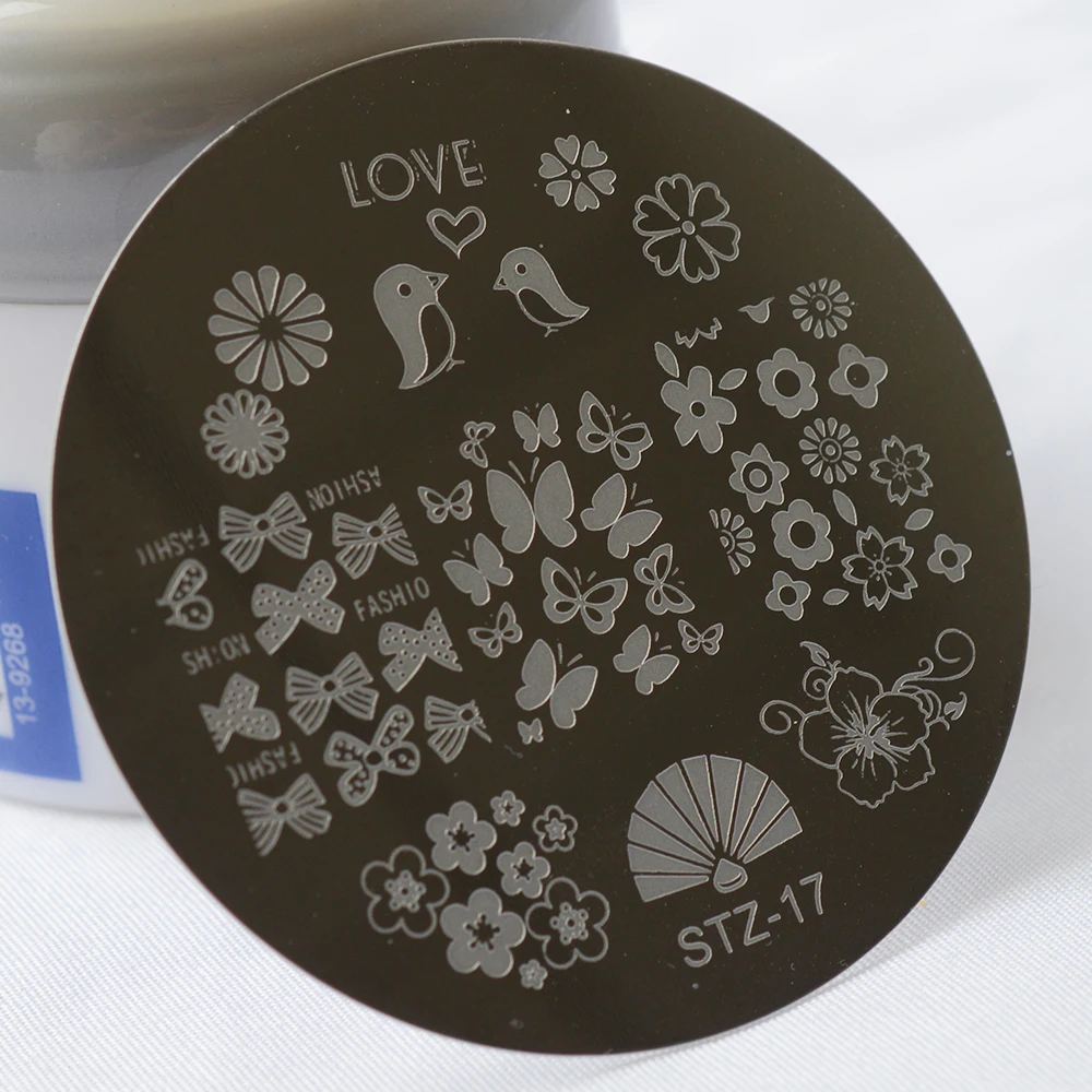 Горячая Распродажа модные цветы бабочки сделай сам дизайн ногтей шаблон для