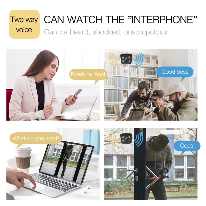 FREDI 720 P/1080 P WiFi ip камера беспроводная наружная Водонепроницаемая цилиндрическая