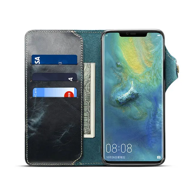Чехол из натуральной кожи для huawei mate 20 Pro, чехол для mate 20, чехол для huawei mate 20 Pro, чехол-книжка, ретро чехол Etui для huawei mate 20, чехол LYA-L29