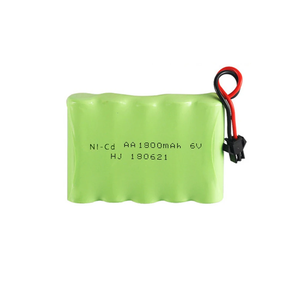 Ni CD аккумулятор 6V 1800mAh с зарядным устройством для RC игрушечного автомобиля лодки
