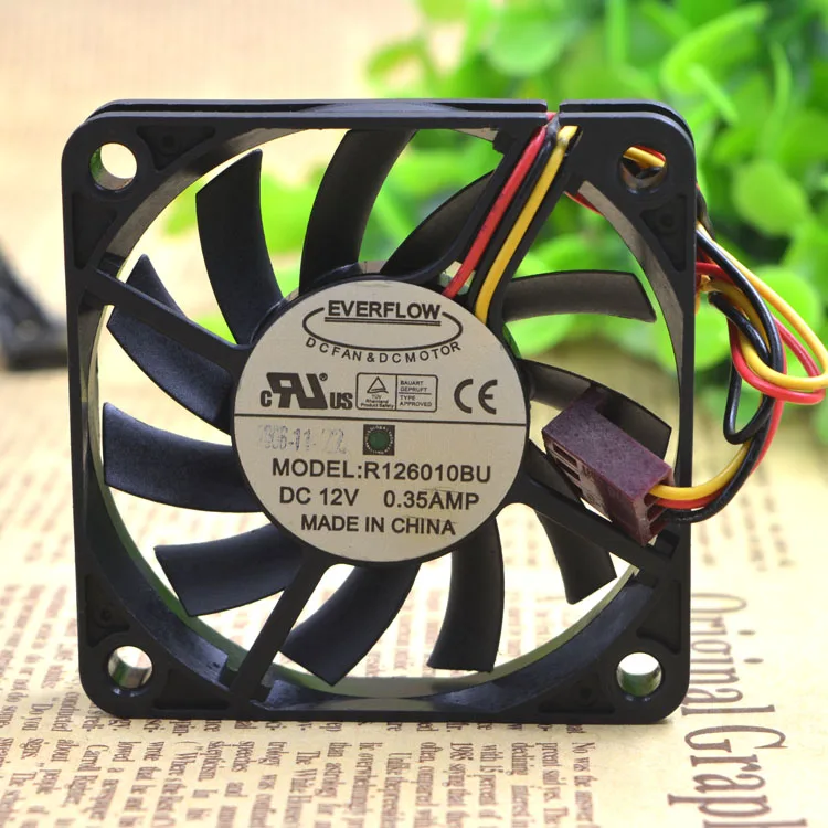 

New original R126010BU 6010 6CM 12V 0.25A double ball air volume fan