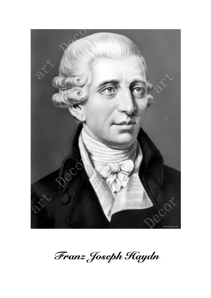 Franz Joseph Haydn Austria Symphony Canvas Paintings Vintage Wall Kraft Poster Coated Sticker Home Decor Picture Gift | Дом и сад