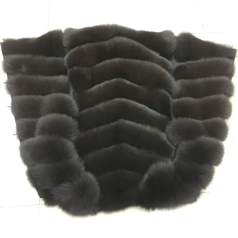 Новый женский жилет из натурального Лисьего меха осенне зимнее пальто теплый