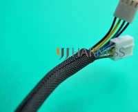 5mm diameter self closing braided wrap around non expandable insulation sleeve