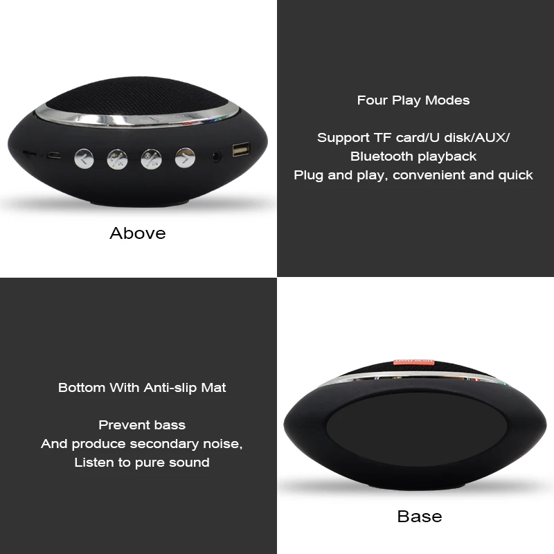 Портативный Мини Динамик M & J MK101 Беспроводная Bluetooth колонка с сабвуфером