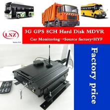 8 канальный GPS видеорегистратор 3G EVDO/WCDMA в реальном времени Full HD 720P