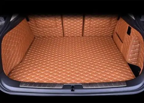 Высокое качество автомобиля кожа задний багажник товары Коврики Подходит для BMW