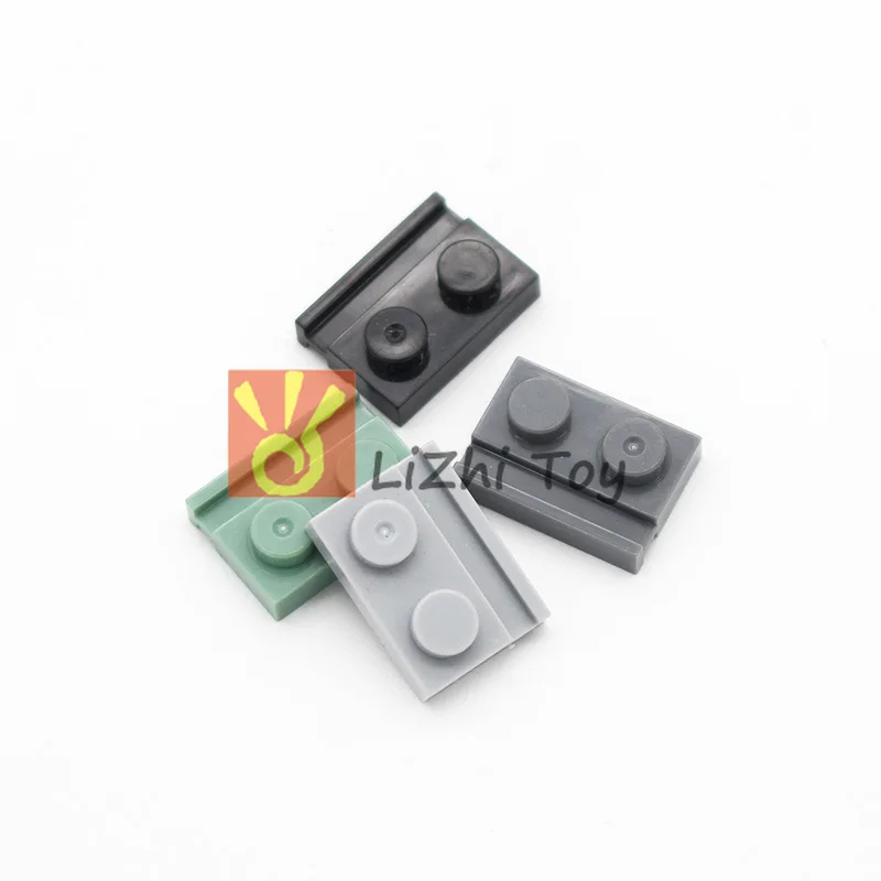 Детали MOC для кирпича 32028 Модифицированная пластина 1x2 с дверной рейкой