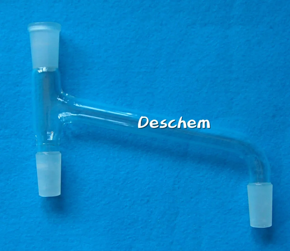 24/40 стеклянный 3-ходовой адаптер косый вниз тип параллельные соединения