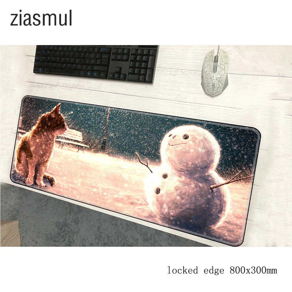 

Funny Cat Direct Selling Painting Gaming Speed Mousepad cute Rubber Anti-slip Optical Mouse Pad Big promotion For Russia 80x30cm