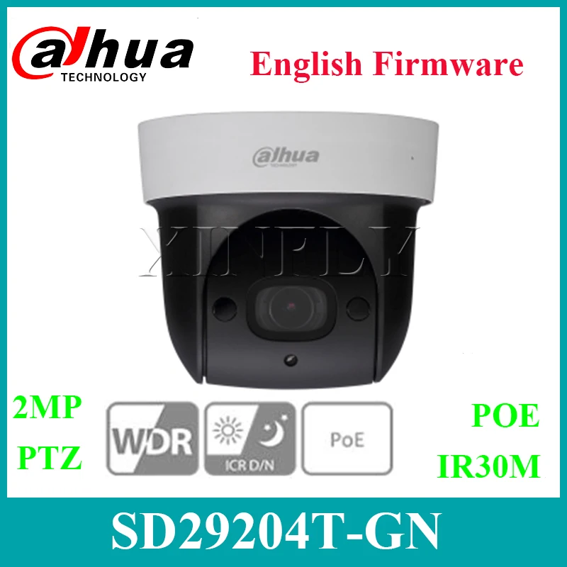 Dahua 2MP SD29204T GN PTZ сетевая камера POE 4X оптический зум Встроенный микрофон