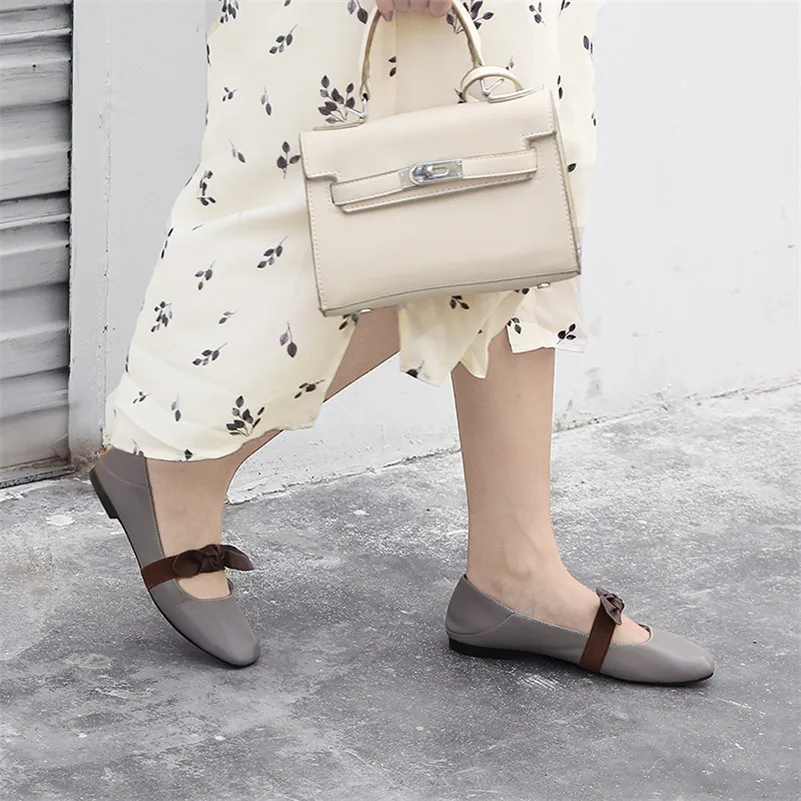 Женские туфли на плоской подошве FEDONAS повседневные из мягкой натуральной кожи с