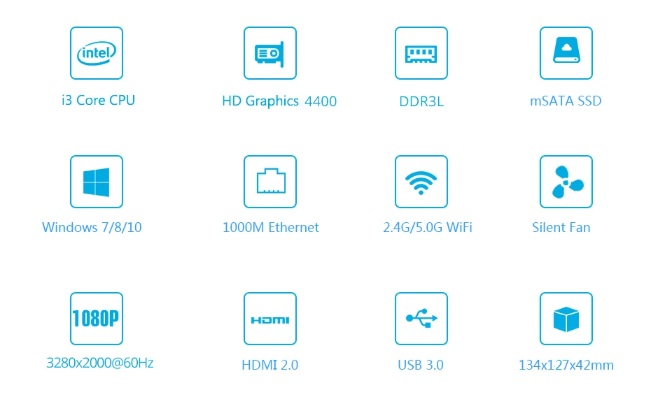 HLY Мини ПК Intel Core i3 4010U 1,70 ГГц Мини компьютер HD Графика 4400 оконные рамы 10 мини настольный компьютер HTPC TV Box HDMI VGA