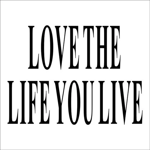 Новый дизайн &quotLove The Life You Live&quot ПВХ Съемная Наклейка на стену декор ваш рост для