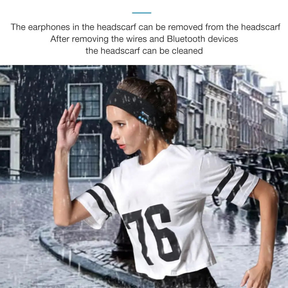 Стерео Bluetooth 5,0 гарнитура для сна, наушники, спортивная повязка на голову для спорта, бега, фитнеса, музыки, повязка на голову, наушники для сна