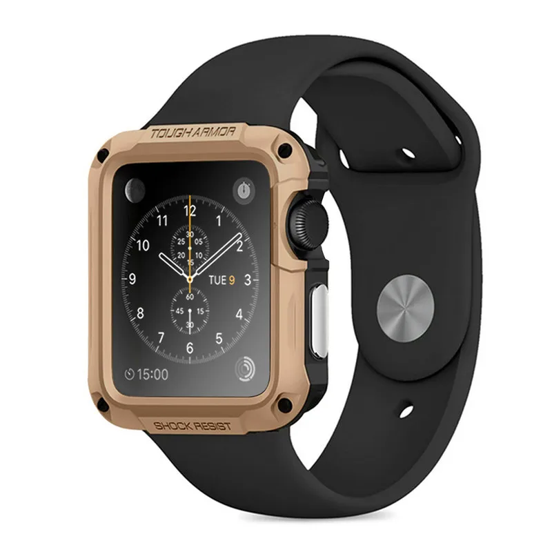 ПК чехол для часов Apple Watch Series 4/3/2/1 2 в 1 чехол для легко разбирается и в сборе для наручных часов Iwatch серии 44/42/40/38 мм