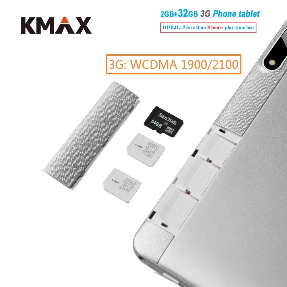 KMAX 10 дюймовый 3G Phone Call планшетный компьютер Dual SIM карты 2 GB 32 ips ЖК дисплей gps