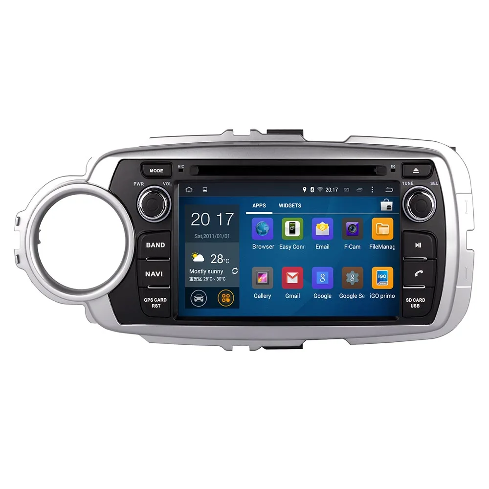 Восьмиядерный Android 10 PX5 подходит для TOYOTA YARIS левый или правый Вождение 2011