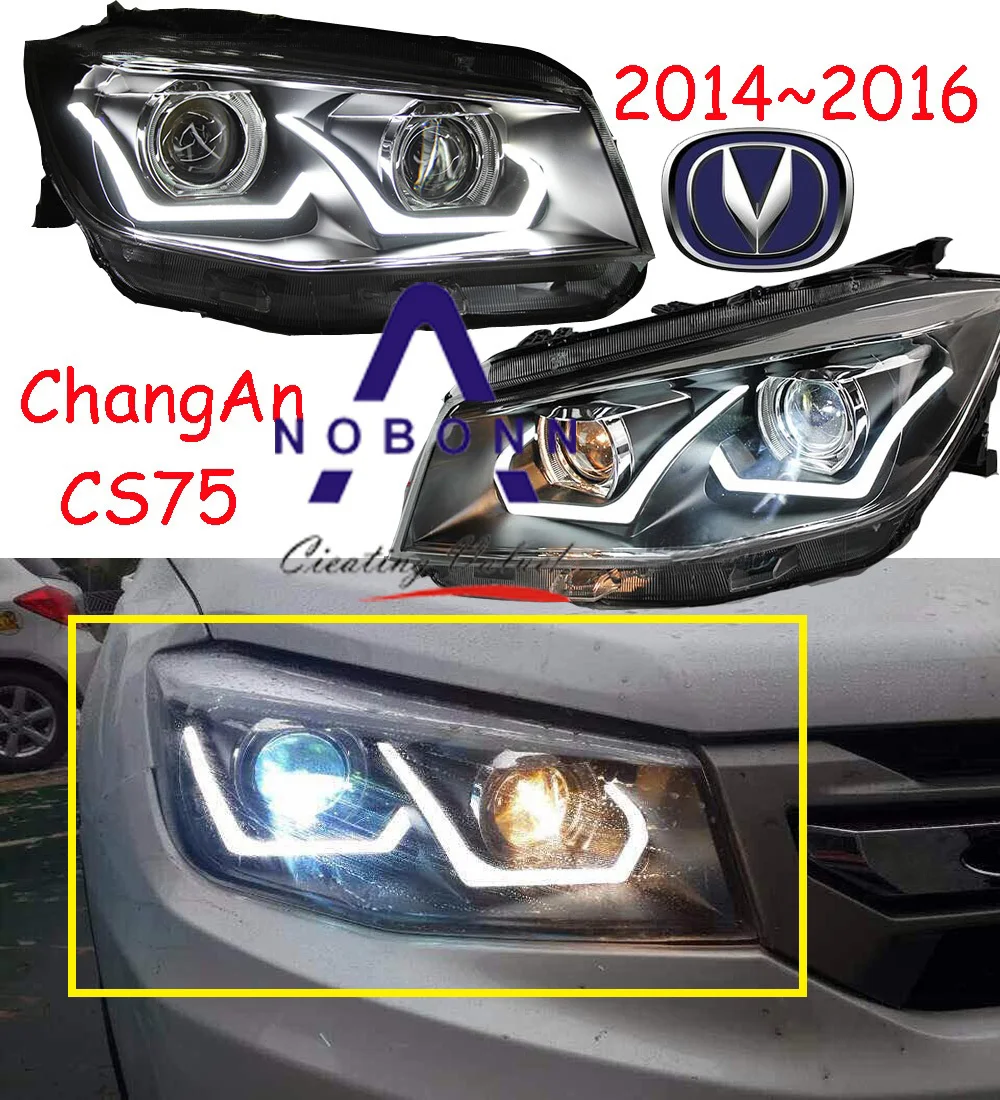 Тюнинг автомобилей для ChangAn CS75 головной светильник 2014 2015 2016 год задний бампер