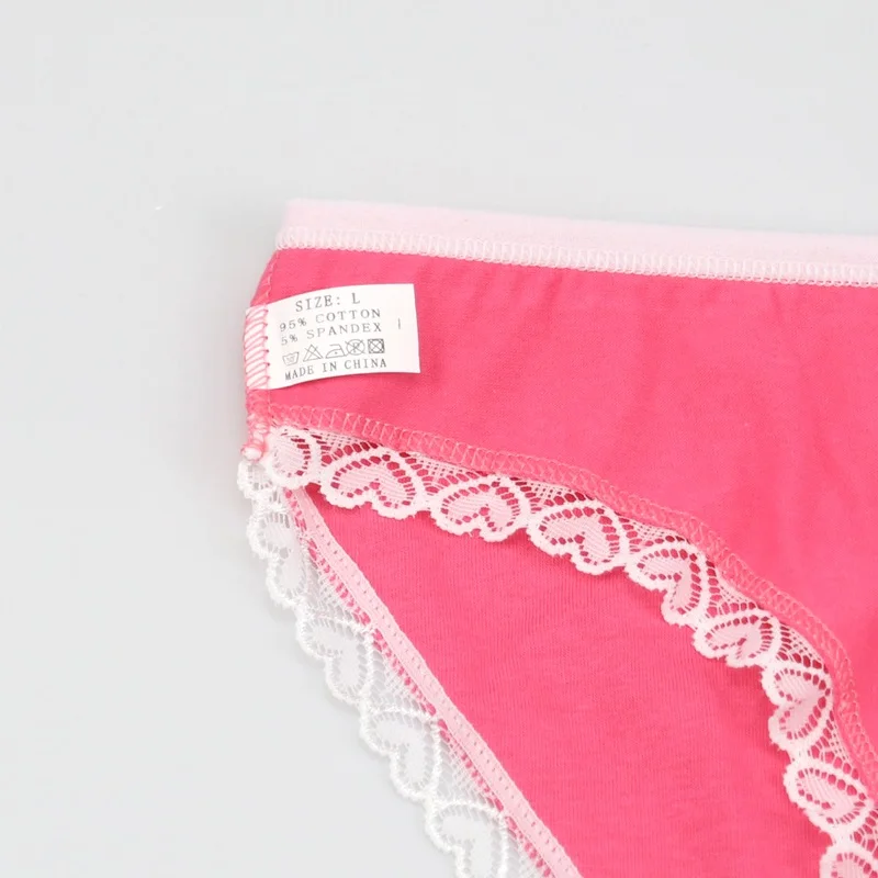 3 шт./компл. трусы Для женщин однотонные женские трусики с оборками Мягкие