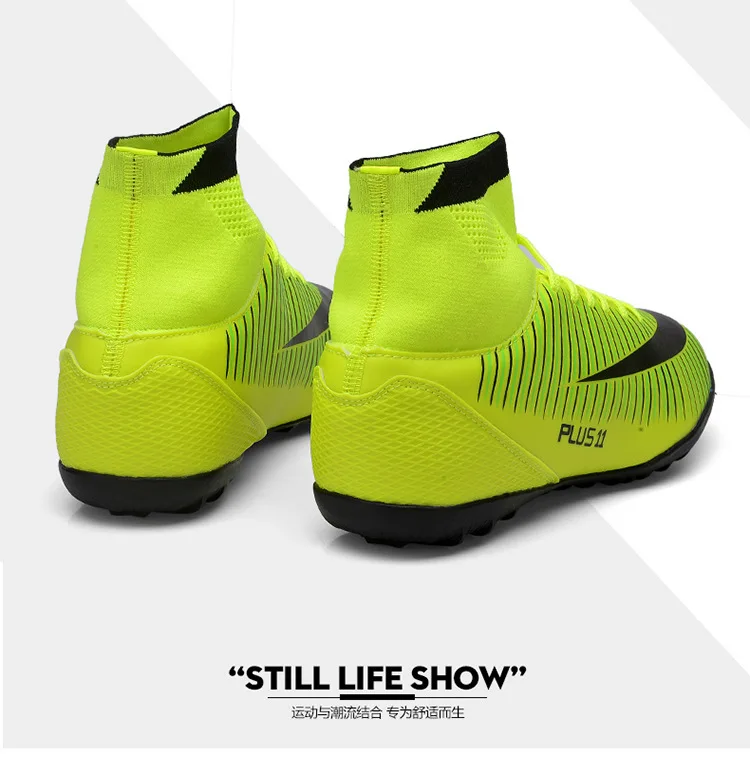 Для мальчиков и девочек открытый футбольные бутсы обувь TF/FG лодыжки Топ Футбол