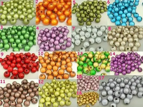 100 смешанных цветов 3D иллюзия чудо бусины 8 мм разделитель|illusion dress|beading deskbeads chinese |